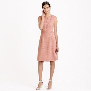 J.Crew Blush Textured Jacquard Dress